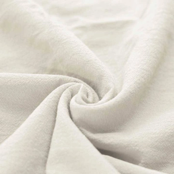 Material Bumbac Prespălat Stonewashed Premium - Ecru