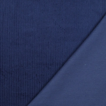 Material Catifea Reiată Corduroy Prespălat 4.5W, 100% bumbac - Dark Cobalt - Img 4