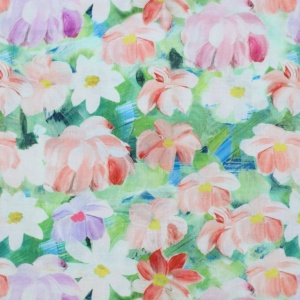 Material In 100% Imprimat - Daisy Flowers - Img 2