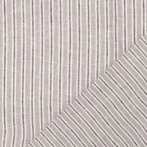Material In și Vâscoză Yarn Dyed Dungi Subțiri - Off White - Img 3