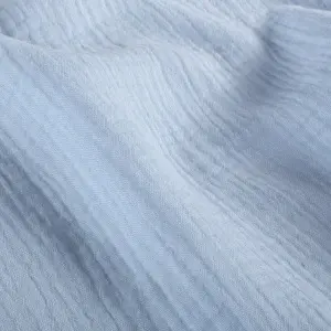Material Muselină Dublă, 100% bumbac - Light Blue