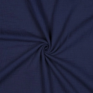 Material Muselină Organică GOTS, 100% bumbac - Navy - Img 2