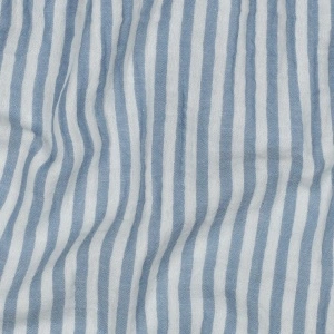 Material Muselină Yarn Dyed Dungi, 100% bumbac - Blue