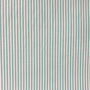 Material Subtire cu Dungi din Bumbac si Vascoza - White & Green