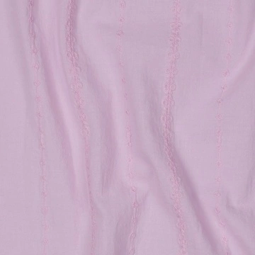 Material Voile Bumbac Brodat - Liliac - Img 2