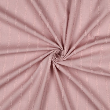Material Voile Bumbac Brodat - Old Rose - Img 2