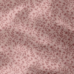 Muselina Imprimata Flori - Petal & Pink
