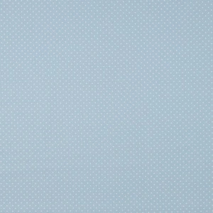 Poplin Bumbac Imprimat Buline Mici - Light Blue