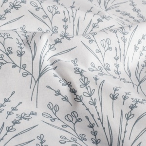 Poplin Imprimat floral - Off White