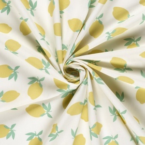 Poplin Imprimat lamai- Off White - Img 3