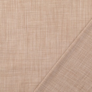 Poplin Imprimat Pied De Poule - Beige