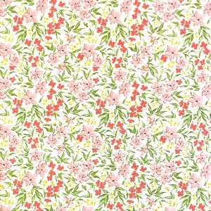 Poplin Premium Imprimat Digital Floricele - Pink