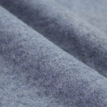 Stofă Loden din Lână 100% (Lână Fiartă) - Melange Jeans Blue