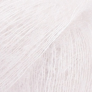 Fir mohair cu mătase DROPS Kid-Silk Uni 38 Chalk