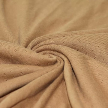 Jerse Bumbac Pointelle Mini - Camel