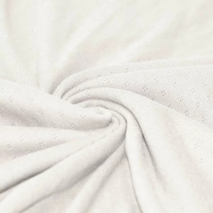 Jerse Bumbac Pointelle Mini - Ecru