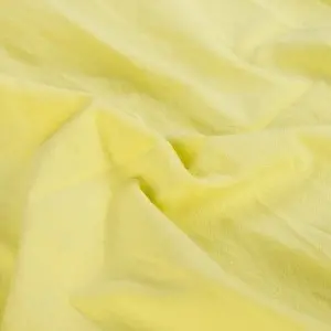 Material Bumbac Prespălat Stonewashed Premium - Light Yellow - Img 2
