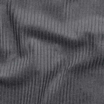 Material Catifea Reiată Corduroy Prespălat 4.5W, 100% bumbac - Dark Grey