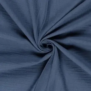 Material Muselină Dublă, 100% bumbac - Indigo - Img 3