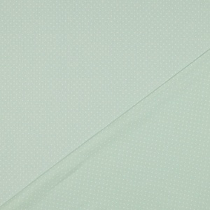 Poplin Bumbac Imprimat Buline Mici - Mint - Img 3
