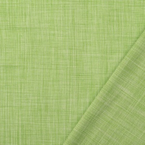 Poplin Imprimat Pied De Poule - Olive Green