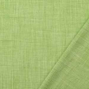Poplin Imprimat Pied De Poule - Olive Green