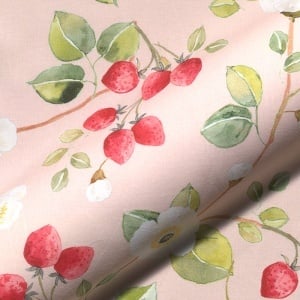 Poplin Premium Imprimat - Capsuni - Img 2