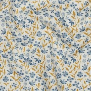Poplin Premium Imprimat floricele - Blue