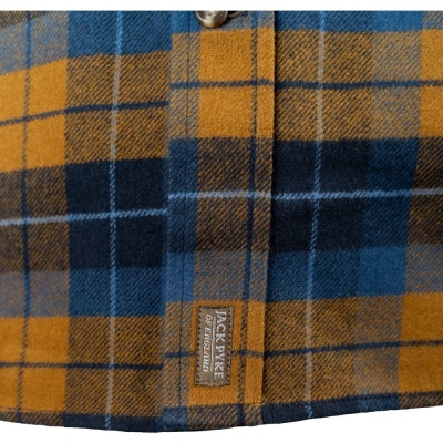 Cămașă Flanel Groasă Jack Pyke Bleasdale – Bleumarin/Ruginiu - Img 5