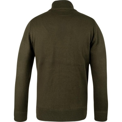 Pulover Jack Pyke cu Motiv Fazan și Semi-Fermoar – Olive Închis - Img 3