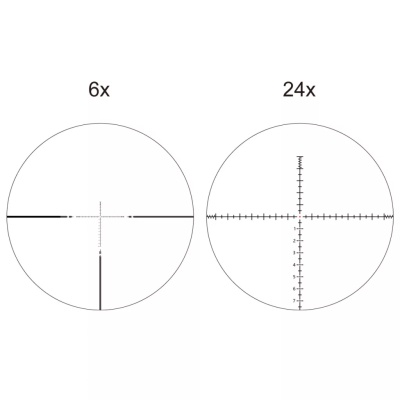 Lunetă Vector Optics Orion Pro Max 6-24x50 MIL HD FFP VOR-4 MIL cu punct roșu - Img 2