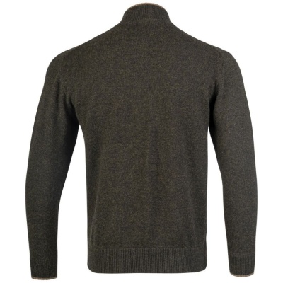 Jack Pyke Ashcombe Pulover 100% lână de miel cu fermoar, culoare oliv - Img 8