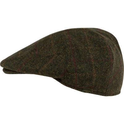 Șapcă Jack Pyke Flat Cap din amestec de lână, oliv închis