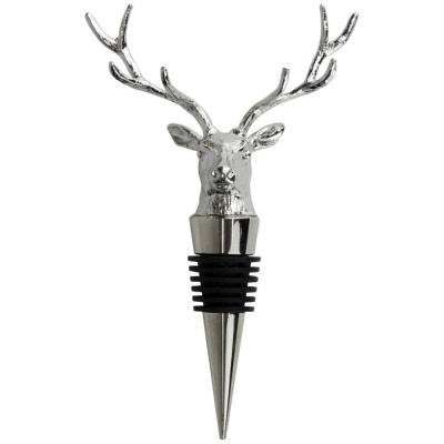 DOP CERB PENTRU STICLA DE VIN, ZINC ȘI SILICON, 15.5x8.5x3 cm