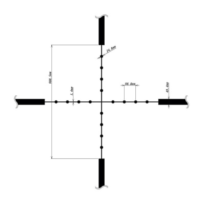 Luneta tactica cu punct rosu DDoptics Nighteagle V6 5-30x50 Gen3 Mildot MOA iFiber - Img 2