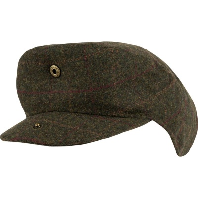 Șapcă Jack Pyke Flat Cap din amestec de lână, oliv închis - Img 4