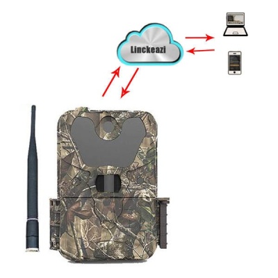 Set complet camera de vanatoare UOVision UM785-4G LTE cu functie cloud (acumulator+incarcator+memorie+SD+carcasa metalica+cablu pentru blocare) - Img 3
