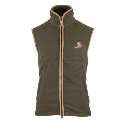 Vesta de lână Jack Pyke Countryman Fleece Gilet Pheasant, culoare oliv închis