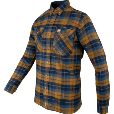 Cămașă Flanel Groasă Jack Pyke Bleasdale – Bleumarin/Ruginiu - Img 8