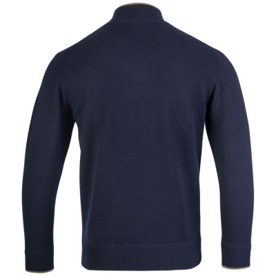 Jack Pyke Ashcombe Pulover 100% lână de miel cu fermoar, culoare bleumarin - Img 6