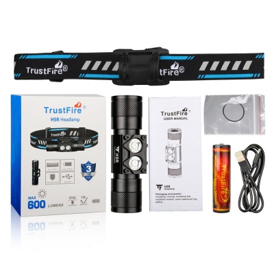 LANTERNĂ FRONTALĂ CU LED H5R TRUSTFIRE, 600 LM REÎNCĂRCABILĂ, BANDĂ ELASTICĂ AJUSTABILĂ - Img 8
