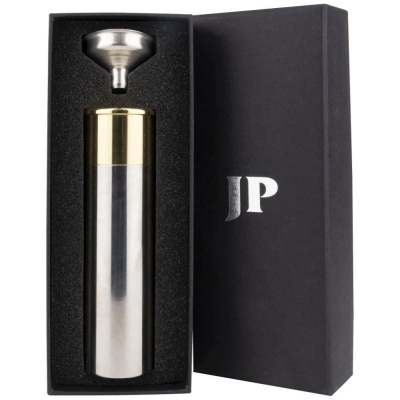 PLOSCĂ MODEL CARTUȘ JP, OȚEL INOXIDABIL, PÂLNIE, CAPAC CU FILET, 80 ML - Img 4