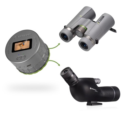Camera ocular cu ecran BRESSER WiFi pentru binocluri, lunete - Img 2