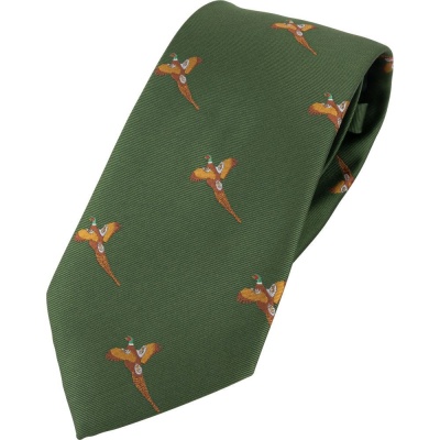 Cravata de vanatoare Jack Pyke cu fazan – culoare verde