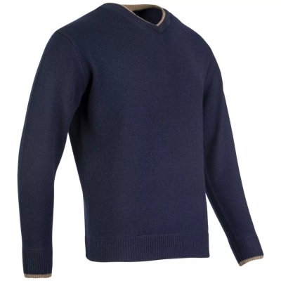 Jack Pyke Ashcombe Pulover 100% lână de miel cu decolteu V, culoare bleumarin - Img 9