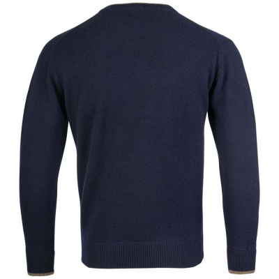 Jack Pyke Ashcombe Pulover 100% lână de miel cu decolteu V, culoare bleumarin - Img 7