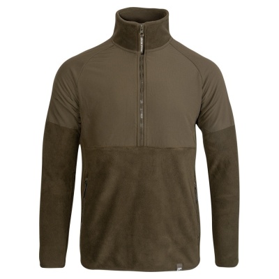 Bluză Fleece Jack Pyke Bleasdale cu Semi-Fermoar – Olive Închis