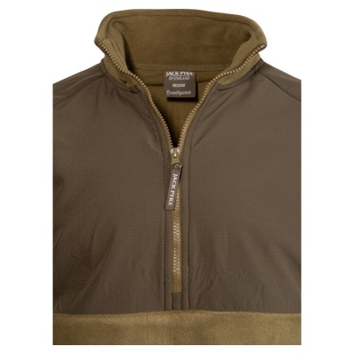 Bluză Fleece Jack Pyke Bleasdale cu Semi-Fermoar – Muștar Închis - Img 4