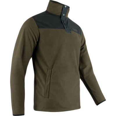 Top Jack Pyke Snap Neck Fleece, oliv închis - Img 5
