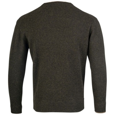 Jack Pyke Ashcombe Pulover 100% lână de miel cu guler O, culoare oliv - Img 6